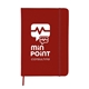 aerial view a red comfort revello soft bound cover touch bound journal - 5 x 7, image 1 of 2