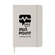 aerial view a white comfort revello soft bound cover touch bound journal - 5 x 7, image 1 of 2