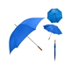 aerial view a reflex-blue 60 jumbo wooden handle golf umbrella, image 1 of 2