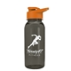 a transparent smoke bottle & orange lid cadet - 18 oz tritan(tm) bottle with drink thru lid