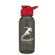 a transparent smoke bottle & red lid cadet - 18 oz tritan(tm) bottle with drink thru lid