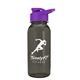a transparent smoke bottle & violet lid cadet - 18 oz tritan(tm) bottle with drink thru lid