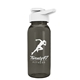a transparent smoke bottle & white lid cadet - 18 oz tritan(tm) bottle with drink thru lid