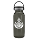 a black with gray trim lid & transparent smoke bottle cadet - 18 oz tritan(tm) bottle with ez grip lid