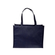 aerial view a navy blue celebration shopping non woven standard tote bag 16 x 12, image 1 of 2