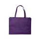 aerial view a purple celebration shopping non woven standard tote bag 16 x 12, image 1 of 2