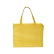 aerial view a yellow celebration shopping non woven standard tote bag 16 x 12, image 1 of 2