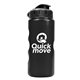 aerial view a metallic black bottle & black lid mini peak - 22 oz tritan(tm) metalike bottle with flip lid, image 1 of 2