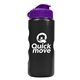 a metallic black bottle & violet lid mini peak - 22 oz tritan(tm) metalike bottle with flip lid