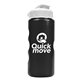 a metallic black bottle & white lid mini peak - 22 oz tritan(tm) metalike bottle with flip lid