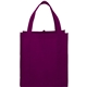 aerial view a burgundy value grocery tote - 13 x 12, image 1 of 4