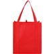 aerial view a red value grocery tote - 13 x 12, image 1 of 4
