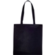 aerial view a black zeus non - woven convention tote, image 1 of 4