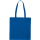 aerial view a royal blue zeus non - woven convention tote, image 1 of 4