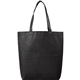 aerial view a black eros bottom - gussetnon - woven shopper tote, image 1 of 2