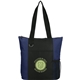 aerial view a navy infinity convention tote, image 1 of 7