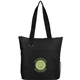 aerial view a black infinity convention tote, image 1 of 7