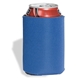 aerial view a reflex blue folding foam can cooler sleeve, image 1 of 4