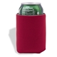 aerial view a red folding foam can cooler sleeve, image 1 of 4