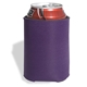 aerial view a purple folding foam can cooler sleeve, image 1 of 4
