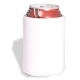 aerial view a white folding foam can cooler sleeve, image 1 of 4