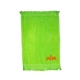 aerial view a lime green 100 cotton velour sport towel, image 1 of 2