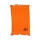 aerial view a orange 100 cotton velour sport towel, image 1 of 2
