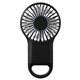 aerial view a black hampton usb clip fan, image 1 of 5