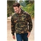 a group of port company(r) core fleece camo pullover hooded sweatshirt