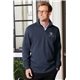 a group of port authority(r) slub fleece 1/4- zip pullover