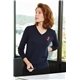 a group of port authority(r) womens v - neck sweater