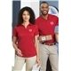 a group of port authority(r) cotton touch(tm) performance polo
