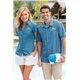 a group of port authority(r) textured camp shirt