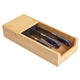 aerial view a bamboo bamboo knife caddy, image 1 of 3
