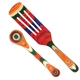 aerial view a multi-color baltique(r) marrakesh collection 2- piece cooking utensil set, image 1 of 3
