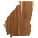 aerial view a wood rock branch(r) origins series georgia state shaped wood serving and cutting board, image 1 of 5