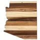 aerial view a wood rock branch(r) shiplap series arizona state shaped wood serving and cutting board, image 1 of 3