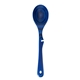 aerial view a dark blue baltique(r) malta collection notched cooking spoon, image 1 of 5