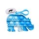 aerial view a blue & white tie dye animal popper clip, image 1 of 4