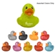 a assorted floating glitter rubber ducks