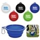 a group of portable collapsible pet bowl