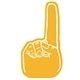a athletic gold 115 14 foam finger cheering hand