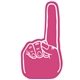 a hot pink 226 14 foam finger cheering hand