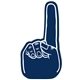 a navy 289 14 foam finger cheering hand