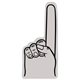 a white 16 large foam finger cheering hand