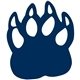 a navy 289 foam cat claw mitt