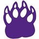 a purple 2597 foam cat claw mitt