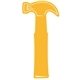 a athletic gold 115 novelty foam hammer cheering waver