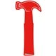 a red 485 novelty foam hammer cheering waver
