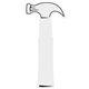 a white novelty foam hammer cheering waver